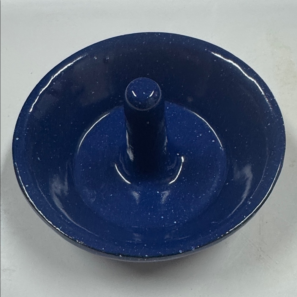 Dish Ceramic Deep Blue Heavy Ceramic Jewelry Dish
